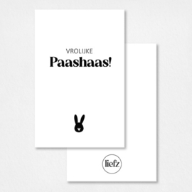 Mini kaartje | Vrolijke Paashaas | 5 stuks