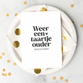 Kaart | Weer een taartje ouder