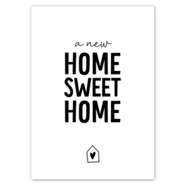 Kaart | A new home sweet home | 5 stuks