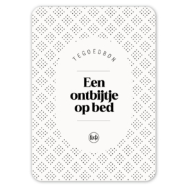 Tegoedbon | Een ontbijtje op bed | 5 stuks