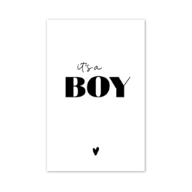 Mini kaartje | It's a boy | 5 stuks