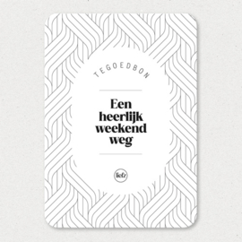 Tegoedbon | Een heerlijk weekendje weg