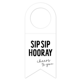 Flessenhanger | Sip sip hooray | 5 stuks