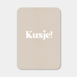 Midi kaart | Kusje | 5 stuks