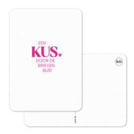 Kaart  | Kus door de brievenbus | 5 stuks