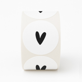 Stickers | 250 op rol | Hartje