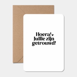 Kaart | Hoera! Jullie zijn getrouwd!