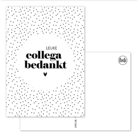 Kaart | Leuke collega bedankt | 5 stuks