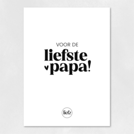 Fles etiket | Voor de liefste papa