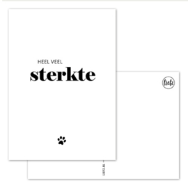 Kaart | Heel veel sterkte | Huisdier | 5 stuks