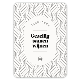 Tegoedbon | Gezellig samen wijnen | 5 stuks