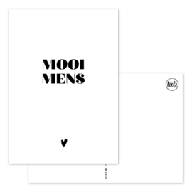 Kaart  | Mooi mens | 5 stuks