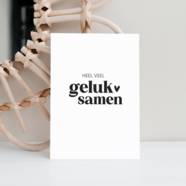 Kaart | Heel veel geluk samen | 5 stuks