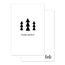 Mini kaartje Kerst | Fijne Kerst | 10 stuks