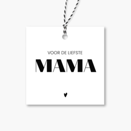 Cadeaulabel | Voor de liefste mama | 5 stuks