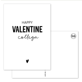 Kaart | Happy Valentine collega | 5 stuks