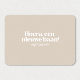 Kaart | Hoera, een nieuwe baan