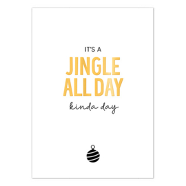 Kerstkaart | It's a jingle all day kinda day | 5 stuks