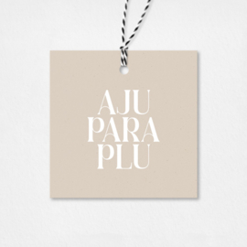 Cadeaulabel | Aju paraplu | 5 stuks
