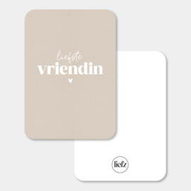 Midi kaart | Liefste vriendin | 5 stuks
