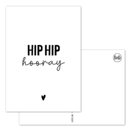 Kaart | Hip hip hooray | 5 stuks
