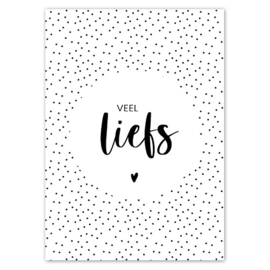 Kaart | Veel liefs | 5 stuks