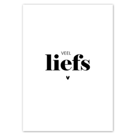 Kaart | Veel liefs | 5 stuks