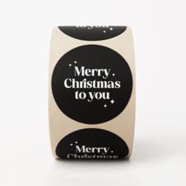 Stickers | 250 op rol | Merry Christmas to you