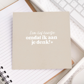Dubbele kaart | Een lief kaartje