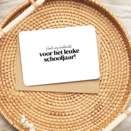 Kaart | Bedankt voor het leuke schooljaar