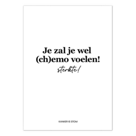 Kaart | Je zal je wel (ch)emo voelen | 5 stuks