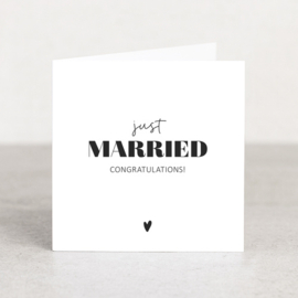 Dubbele kaart | Just married