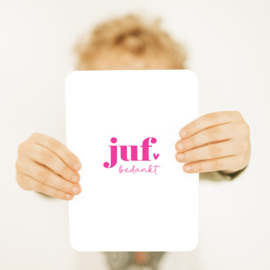 Kaart  | Juf bedankt
