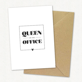 Kaart | Queen of the office | 5 stuks