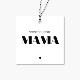 Cadeaulabel | Voor de liefste mama | 5 stuks