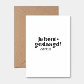 Kaart | Je bent geslaagd | 5 stuks