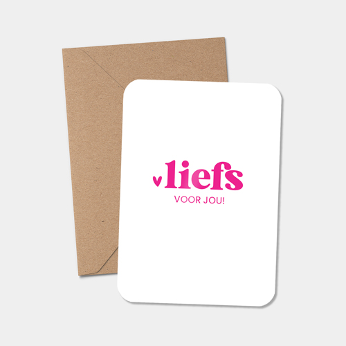 Midi kaart | Liefs voor jou | 5 stuks