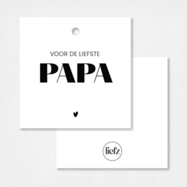 Cadeaulabel | Voor de liefste papa | 5 stuks