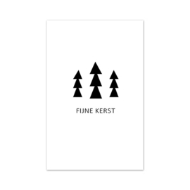 Mini kaartje Kerst | Fijne Kerst | 10 stuks