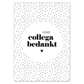 Kaart | Leuke collega bedankt | 5 stuks