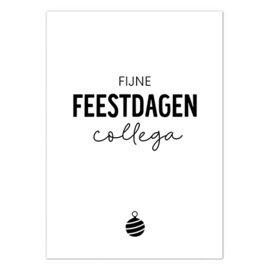 Kerstkaart | Fijne feestdagen collega | 5 stuks