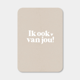 Midi kaart | Ik ook van jou | 5 stuks