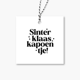 Cadeaulabel Sinterklaas | Sinterklaas kapoentje | 5 stuks
