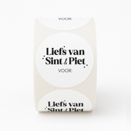 Stickers | 250 op rol | Liefs van Sint & Piet