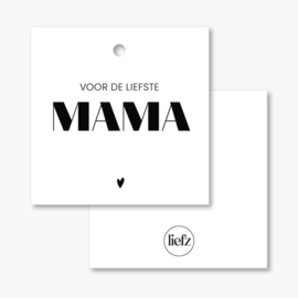 Cadeaulabel | Voor de liefste mama | 5 stuks