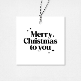 Cadeaulabel Kerst | Merry Christmas | 5 stuks