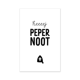 Mini kaartje Sinterklaas | Heeeej pepernoot | 10 stuks