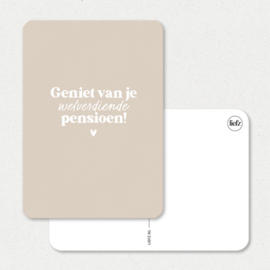 Kaart | Geniet van je pensioen