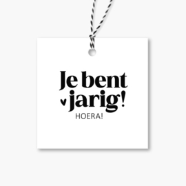 Cadeaulabel | Je bent jarig | 5 stuks