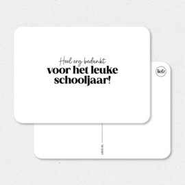 Kaart | Bedankt voor het leuke schooljaar